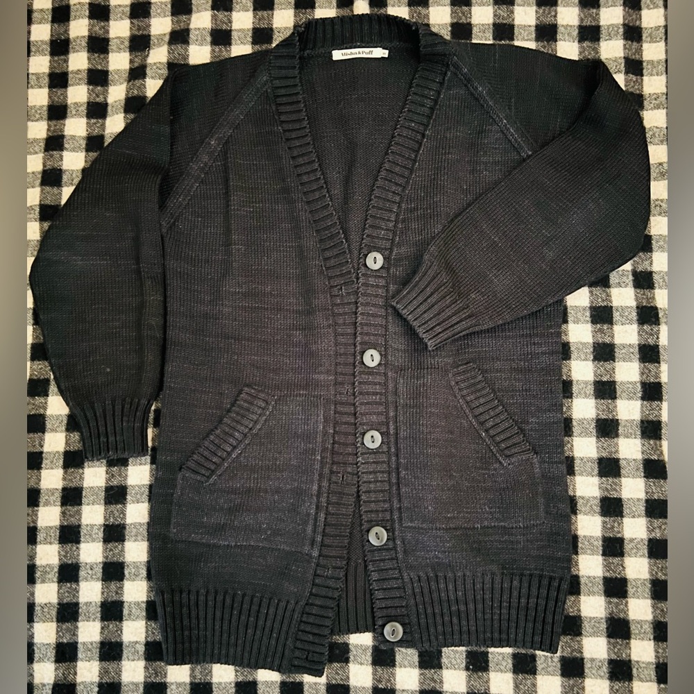 Misha & Puff charcoal midi cardigan